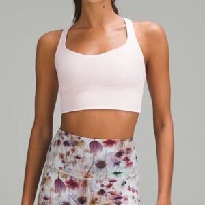 Lululemon Free to Be Strappy Sports Bra Wild Long Line Pink Size 6